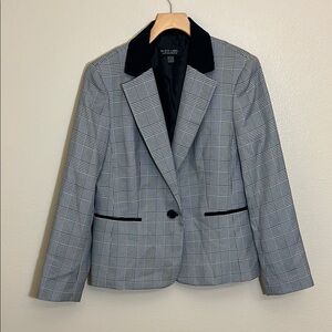 Black Label by Evan-Picone Black White Blazer
